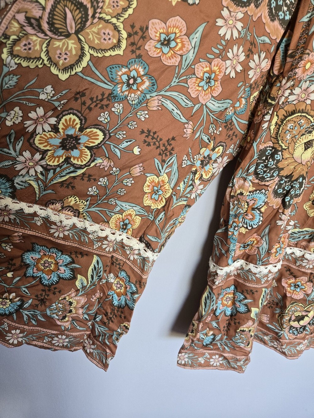 Spell Mojave Lily Pant Wide Leg Floral Print Pants Size M - Picture 7 of 13